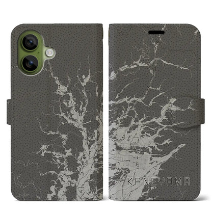 【金山（山形県）】地図柄iPhoneケース（手帳タイプ）