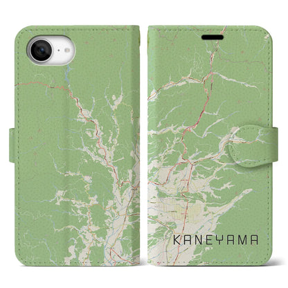 【金山（山形県）】地図柄iPhoneケース（手帳タイプ）