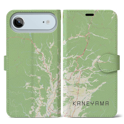 【金山（山形県）】地図柄iPhoneケース（手帳タイプ）