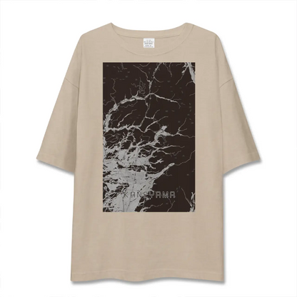 【金山（山形県）（山形県）】地図柄ビッグシルエットTシャツ