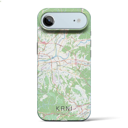 【可児（岐阜県）】地図柄iPhoneケース（バックカバータイプ）