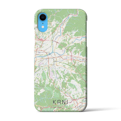 【可児（岐阜県）】地図柄iPhoneケース（バックカバータイプ）