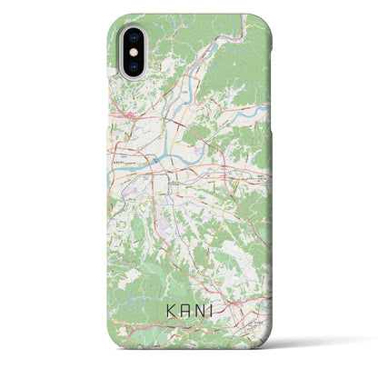 【可児（岐阜県）】地図柄iPhoneケース（バックカバータイプ）