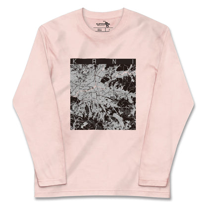 【可児（岐阜県）】地図柄ロングスリーブTシャツ