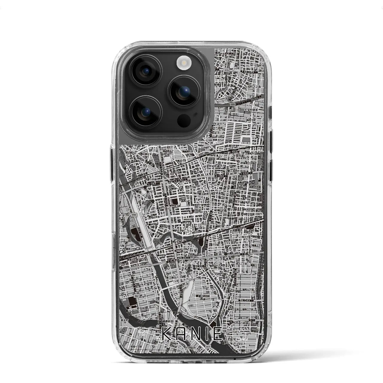 【蟹江（愛知県）】地図柄iPhoneケース（MagSafeタイプ）