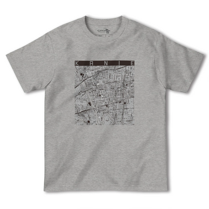 【蟹江（愛知県）】地図柄ヘビーウェイトTシャツ