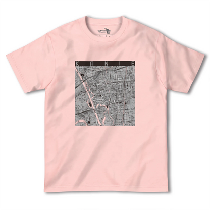 【蟹江（愛知県）】地図柄ヘビーウェイトTシャツ