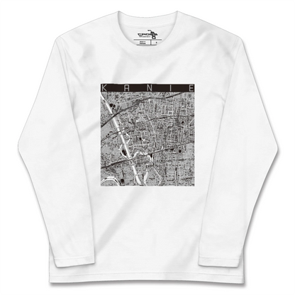 【蟹江（愛知県）】地図柄ロングスリーブTシャツ