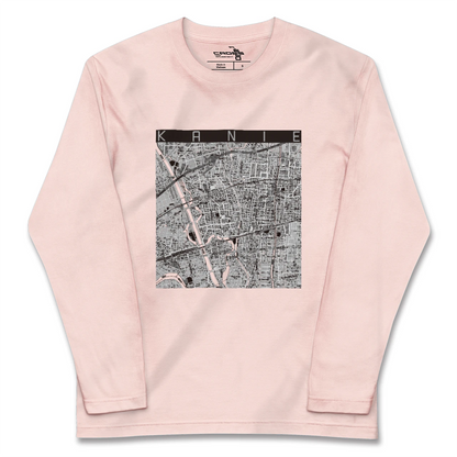 【蟹江（愛知県）】地図柄ロングスリーブTシャツ