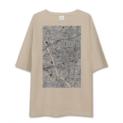 【蟹江（愛知県）】地図柄ビッグシルエットTシャツ