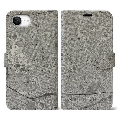 【環状通東（北海道）】地図柄iPhoneケース（手帳タイプ）