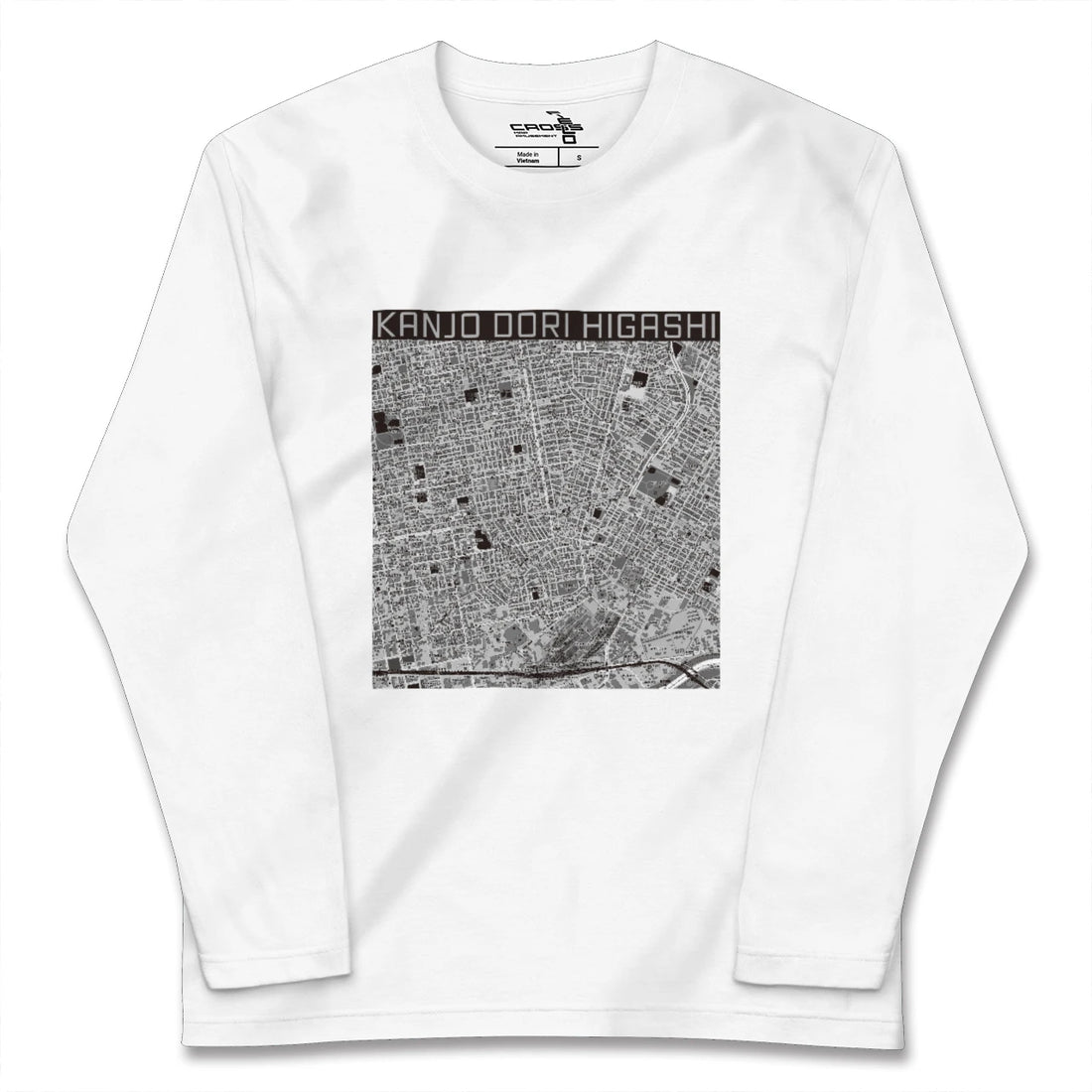 【環状通東(北海道)】地図柄ロングスリーブTシャツ