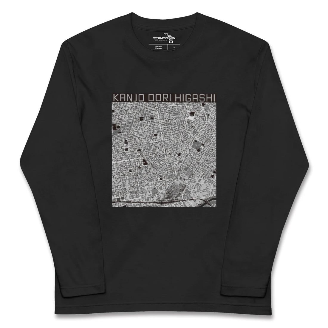 【環状通東(北海道)】地図柄ロングスリーブTシャツ