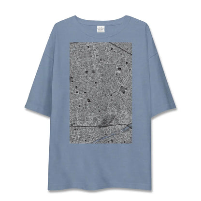 【環状通東（北海道）】地図柄ビッグシルエットTシャツ
