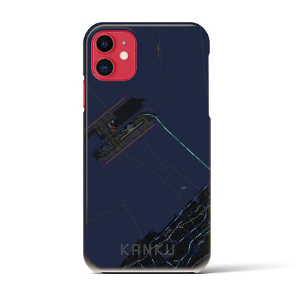 【関空（大阪府）】地図柄iPhoneケース（バックカバータイプ）