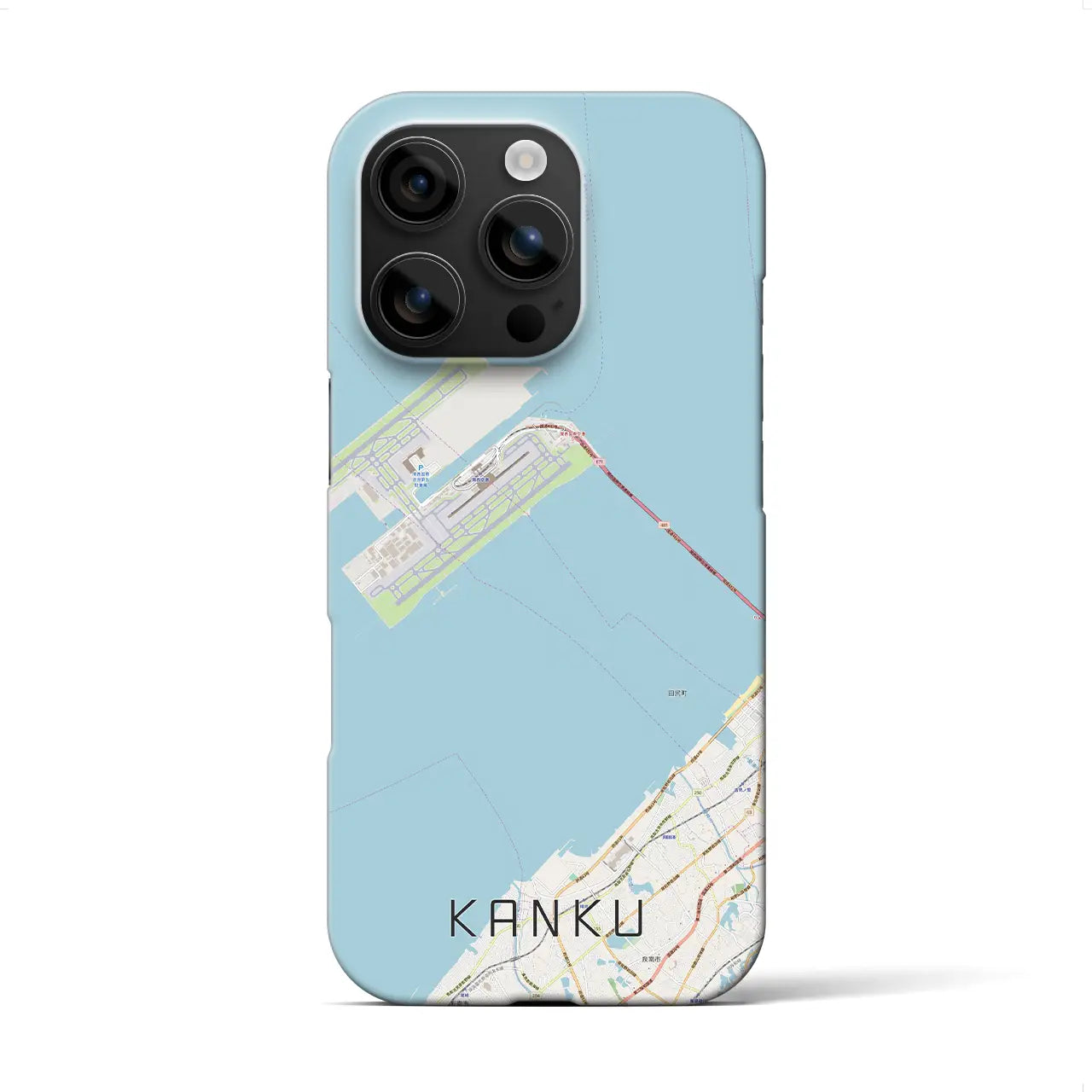 【関空(大阪府)】地図柄iPhoneケース(バックカバータイプ)