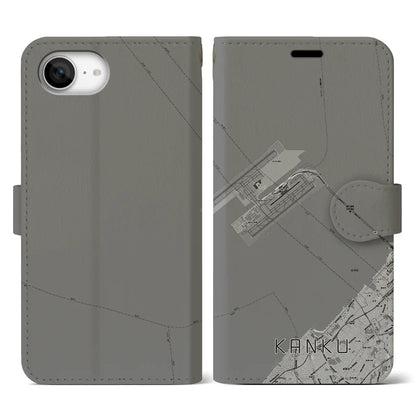 【関空（大阪府）】地図柄iPhoneケース（手帳タイプ）
