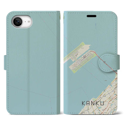 【関空（大阪府）】地図柄iPhoneケース（手帳タイプ）