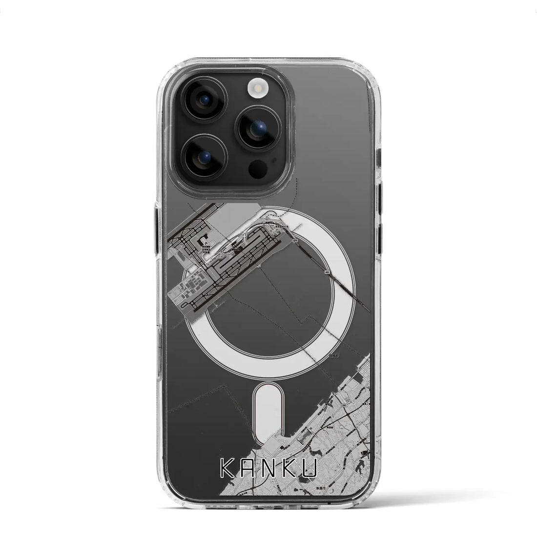 【関空(大阪府)】地図柄iPhoneケース(MagSafeタイプ)