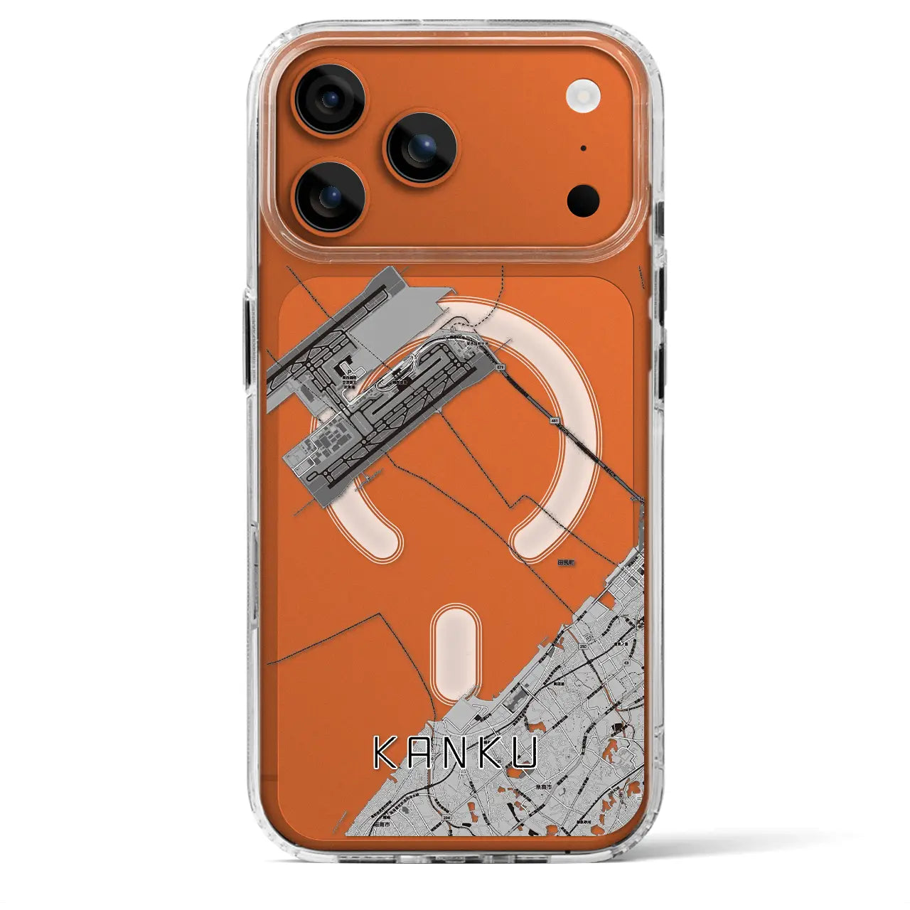 【関空（大阪府）】地図柄iPhoneケース（MagSafeタイプ）