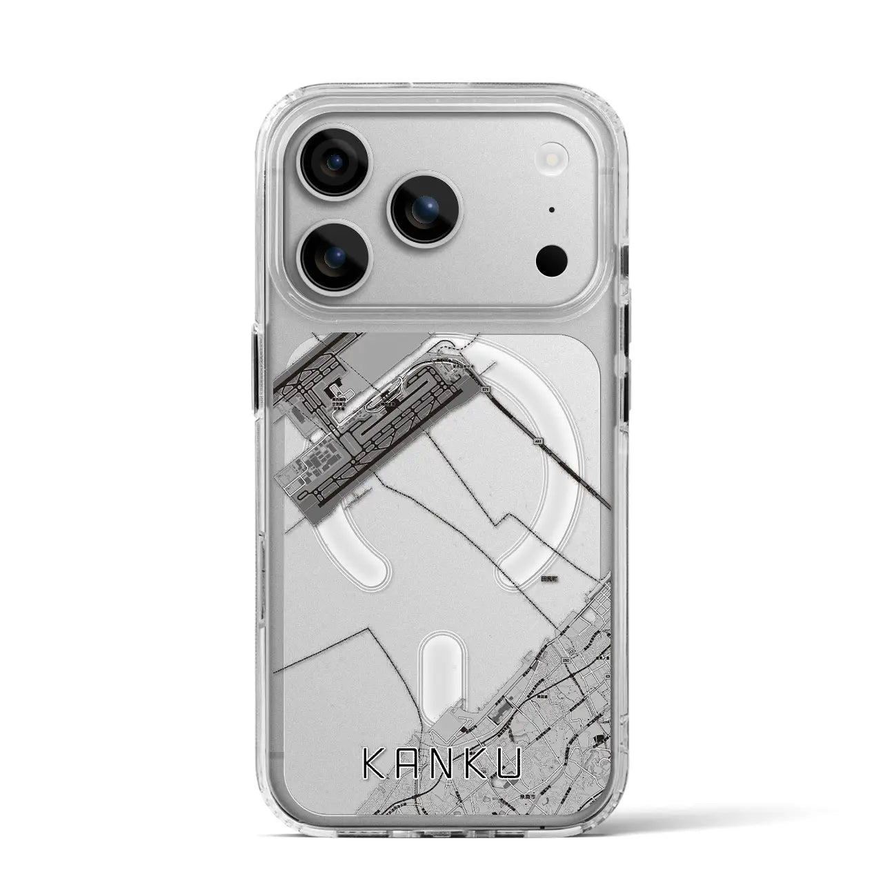 【関空（大阪府）】地図柄iPhoneケース（MagSafeタイプ）