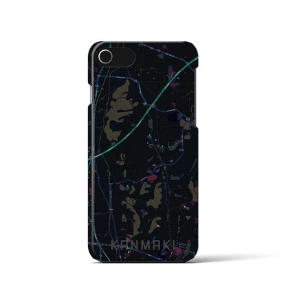 【上牧（奈良県）】地図柄iPhoneケース（バックカバータイプ）