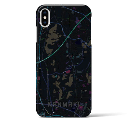 【上牧（奈良県）】地図柄iPhoneケース（バックカバータイプ）