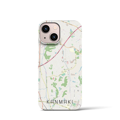 【上牧（奈良県）】地図柄iPhoneケース（バックカバータイプ）