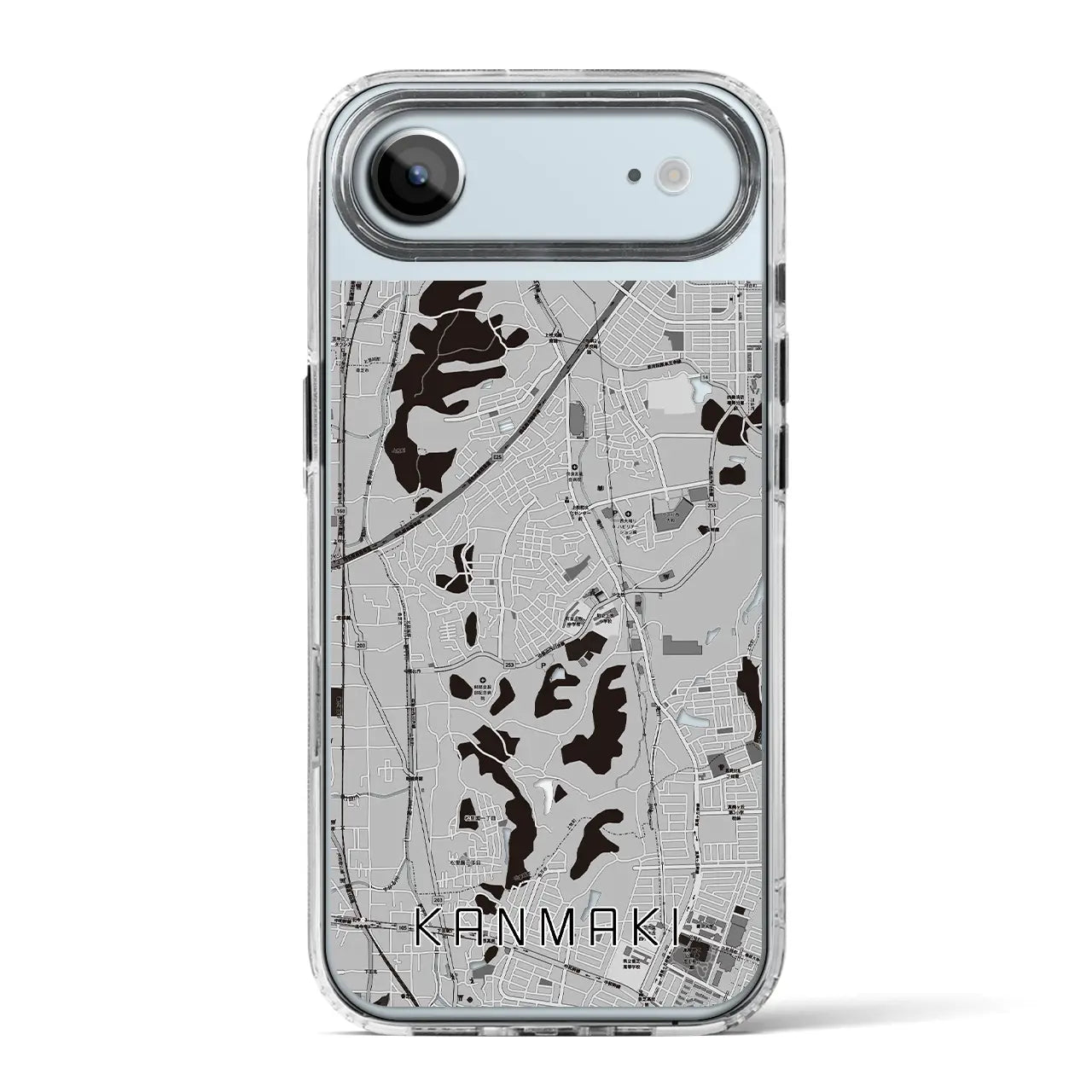 【上牧（奈良県）】地図柄iPhoneケース（MagSafeタイプ）