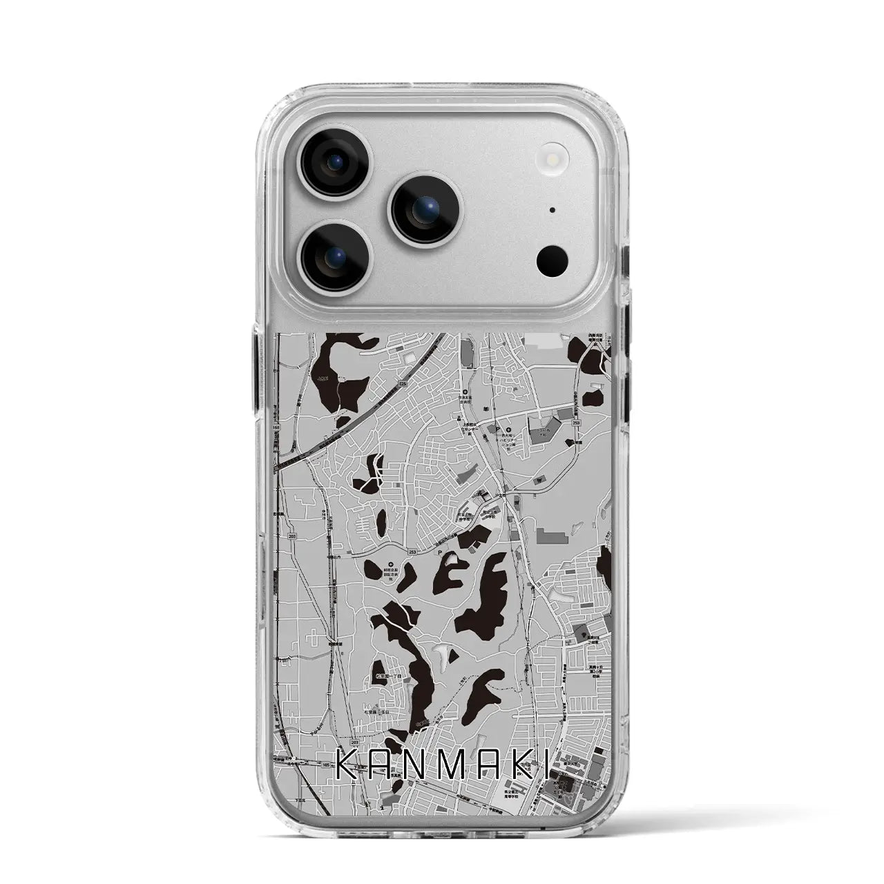 【上牧（奈良県）】地図柄iPhoneケース（MagSafeタイプ）