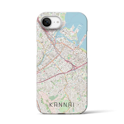 【関内（神奈川県）】地図柄iPhoneケース（バックカバータイプ）