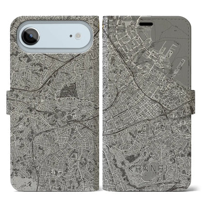 【関内（神奈川県）】地図柄iPhoneケース（手帳タイプ）