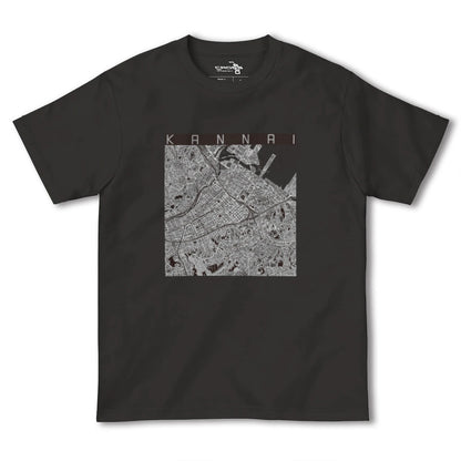 【関内（神奈川県）】地図柄ヘビーウェイトTシャツ