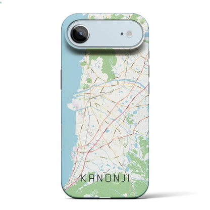 【観音寺（香川県）】地図柄iPhoneケース（バックカバータイプ）