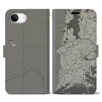 【観音寺（香川県）】地図柄iPhoneケース（手帳タイプ）