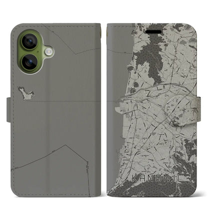 【観音寺（香川県）】地図柄iPhoneケース（手帳タイプ）