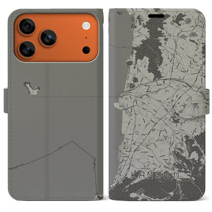 【観音寺（香川県）】地図柄iPhoneケース（手帳タイプ）