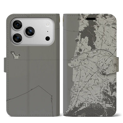 【観音寺（香川県）】地図柄iPhoneケース（手帳タイプ）