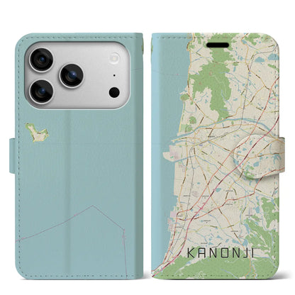 【観音寺（香川県）】地図柄iPhoneケース（手帳タイプ）