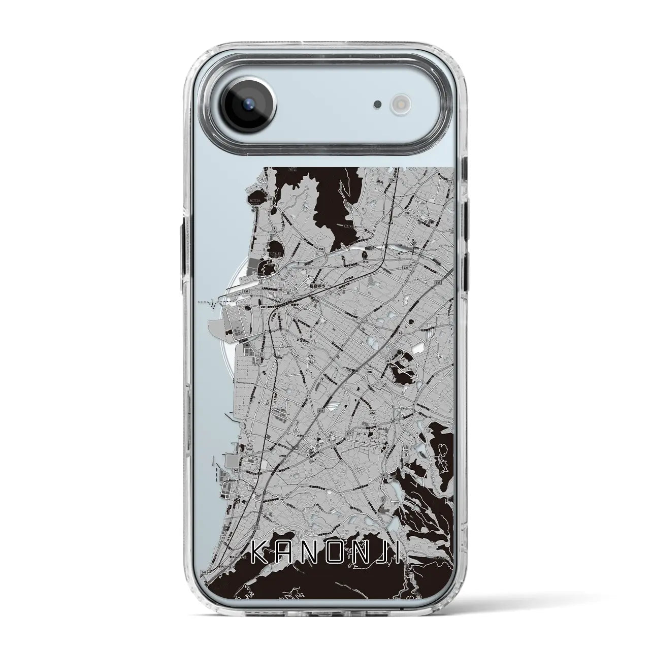 【観音寺（香川県）】地図柄iPhoneケース（MagSafeタイプ）