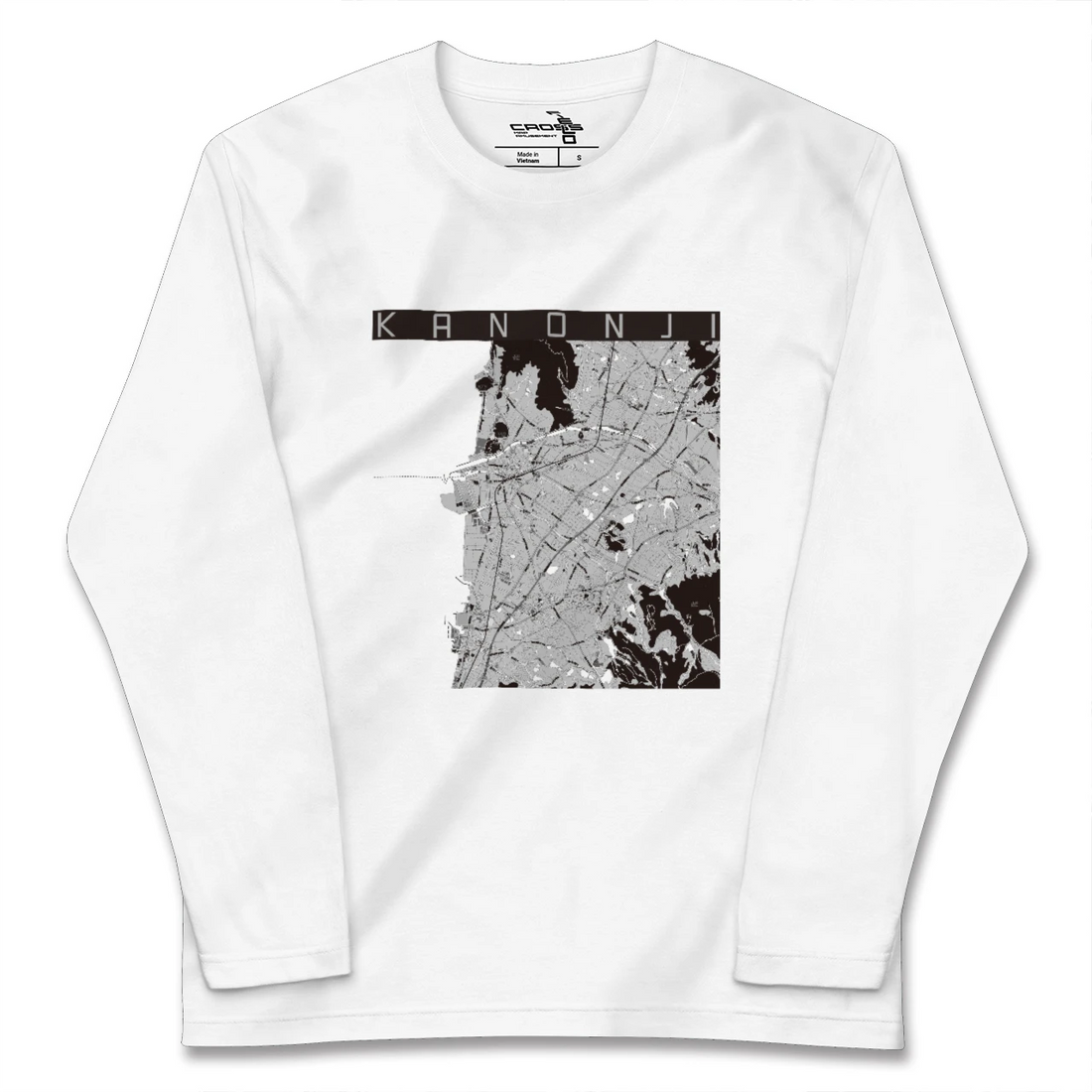 【観音寺(香川県)】地図柄ロングスリーブTシャツ