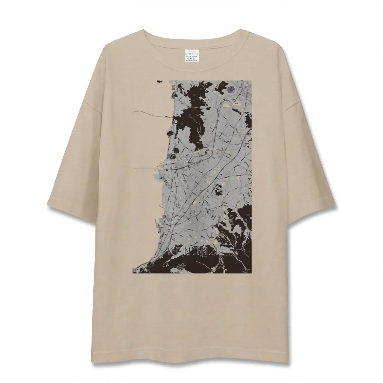 【観音寺（香川県）】地図柄ビッグシルエットTシャツ