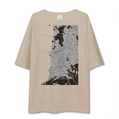 【観音寺（香川県）】地図柄ビッグシルエットTシャツ