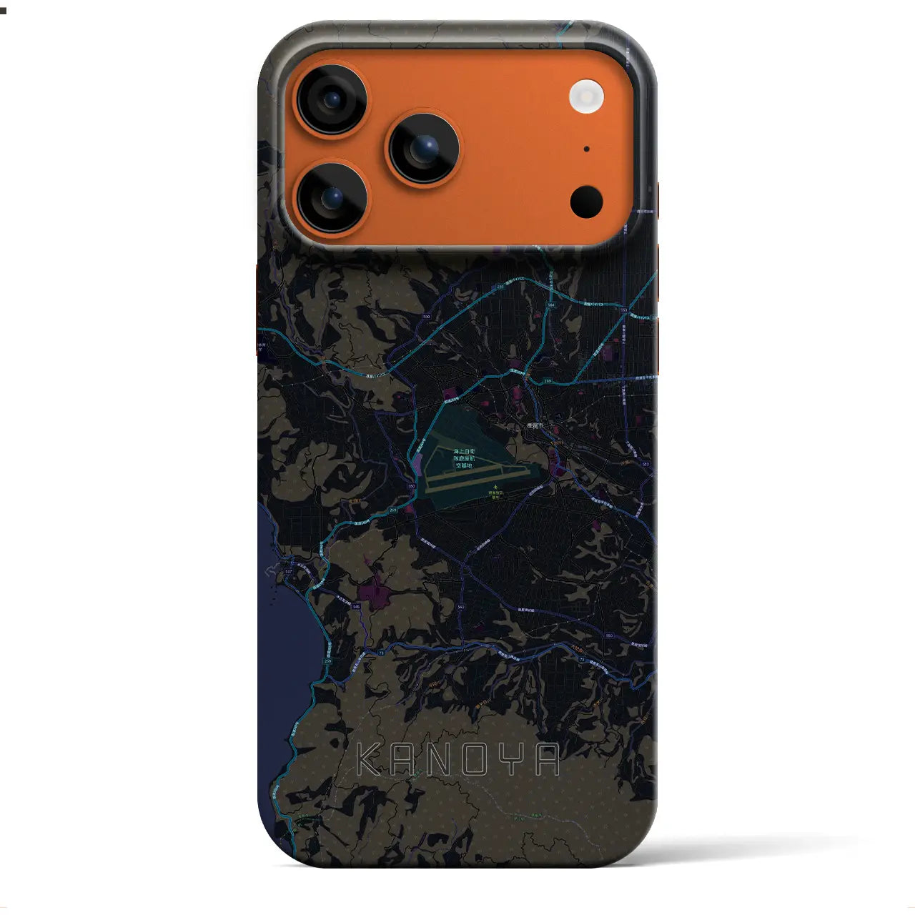 【鹿屋（鹿児島県）】地図柄iPhoneケース（バックカバータイプ）