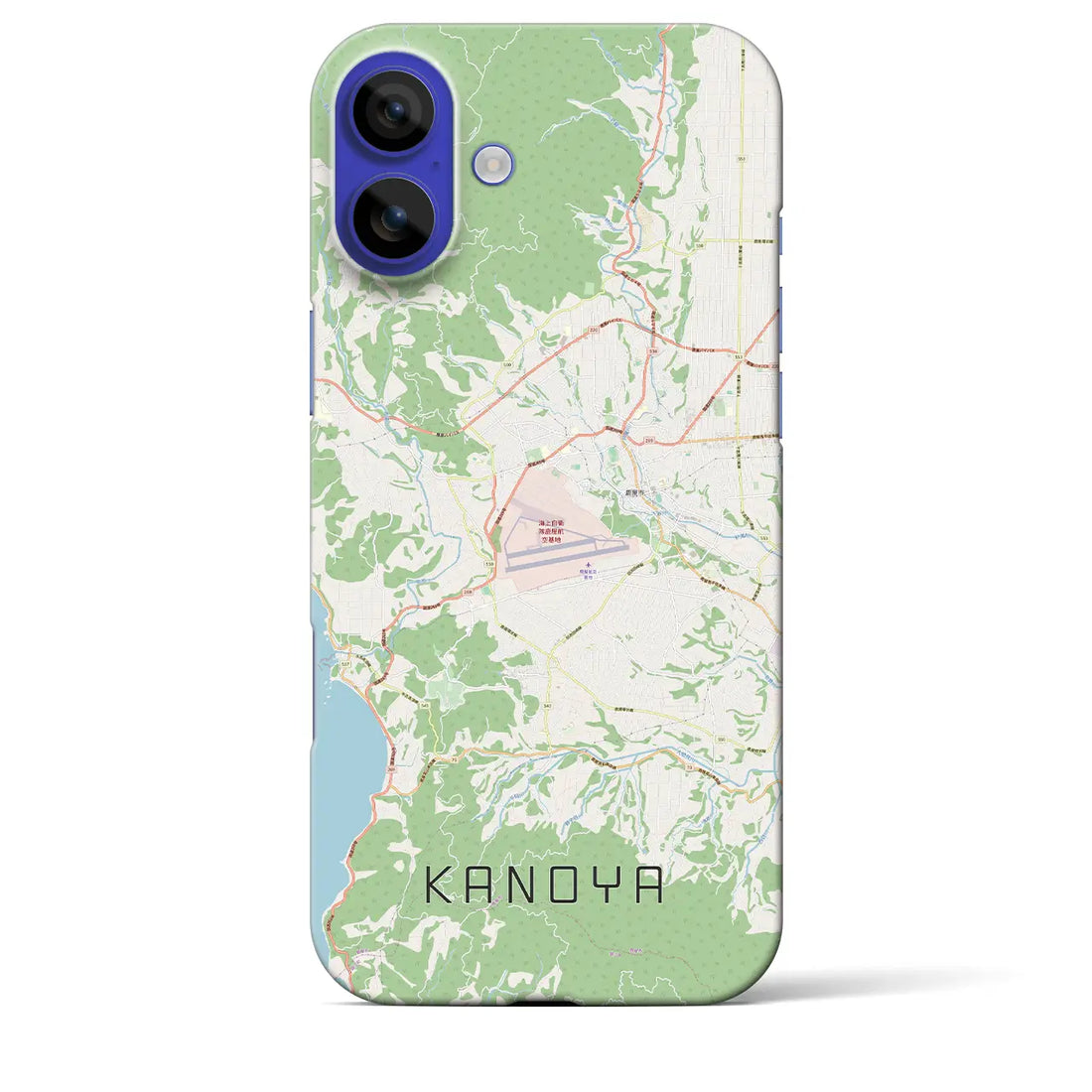 【鹿屋(鹿児島県)】地図柄iPhoneケース(バックカバータイプ)ナチュラル・iPhone 16 Pro Max 用