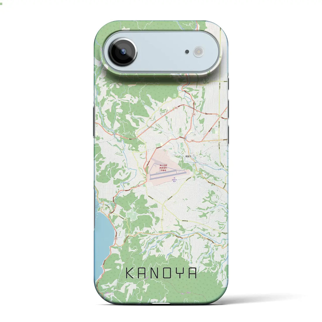 【鹿屋（鹿児島県）】地図柄iPhoneケース（バックカバータイプ）ナチュラル・iPhone 17 Pro Max 用