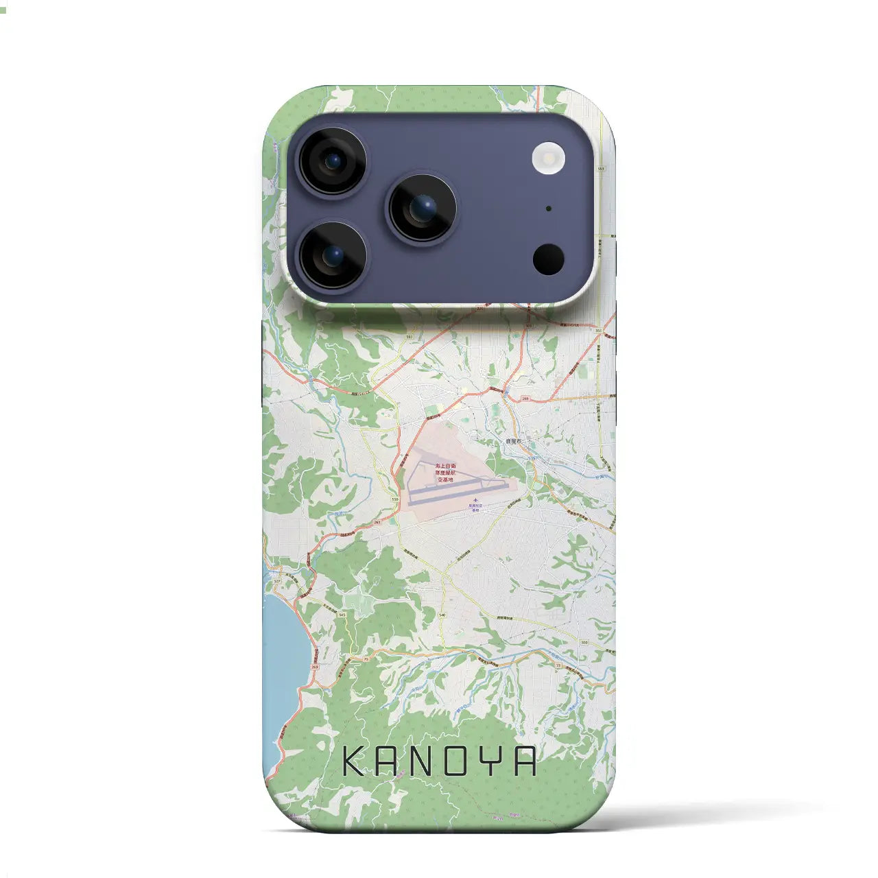 【鹿屋（鹿児島県）】地図柄iPhoneケース（バックカバータイプ）
