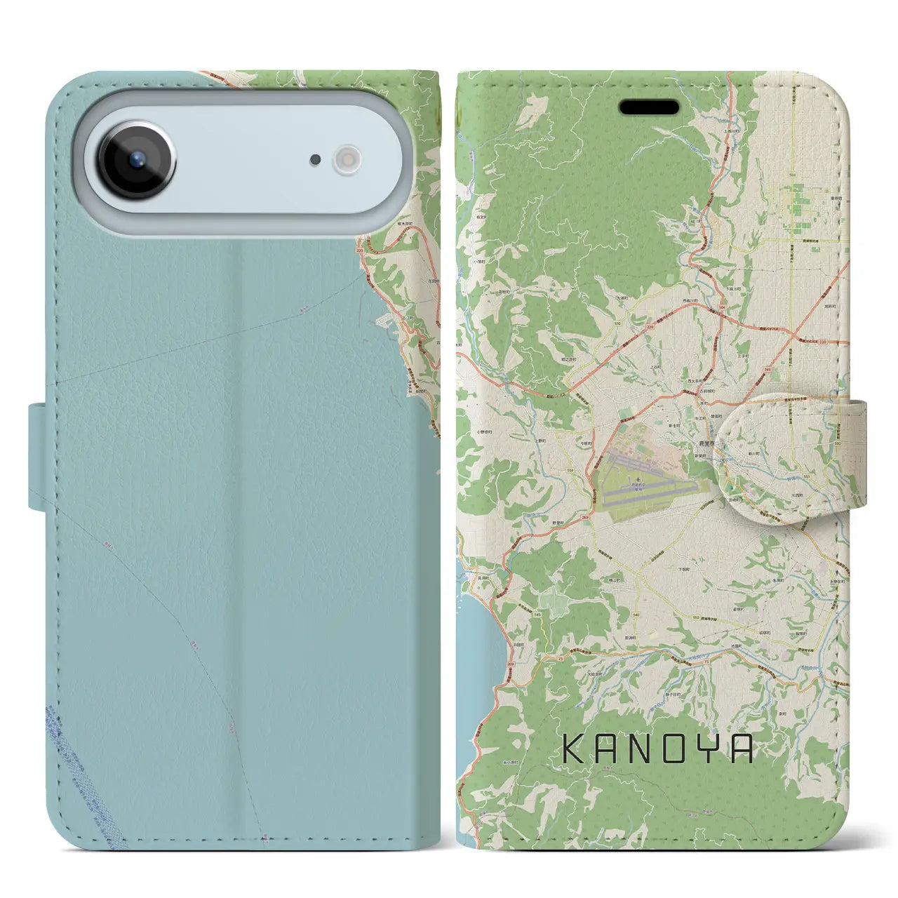 【鹿屋（鹿児島県）】地図柄iPhoneケース（手帳タイプ）