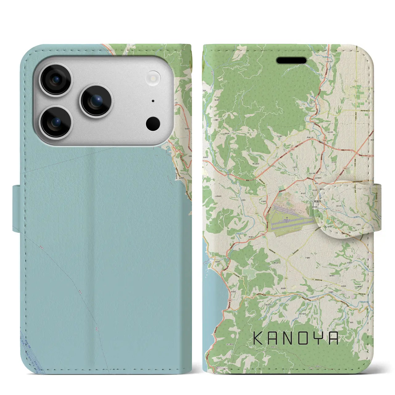 【鹿屋（鹿児島県）】地図柄iPhoneケース（手帳タイプ）