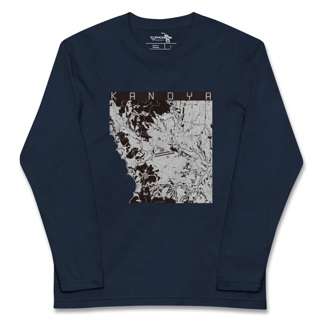 【鹿屋(鹿児島県)】地図柄ロングスリーブTシャツ